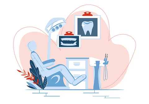 ilustración dentista